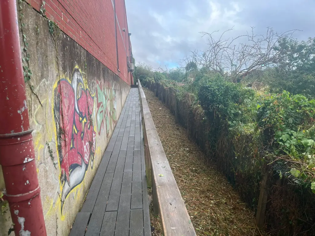 Walkway clearance — after