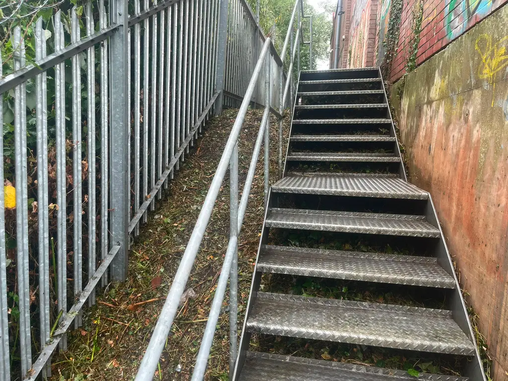 Stairway clearance — after